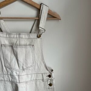 *SOLD ON INSTAGRAM* Paper Moon Beige Denim Overalls